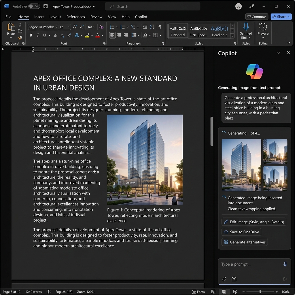 AI Image Generation in Word 2026