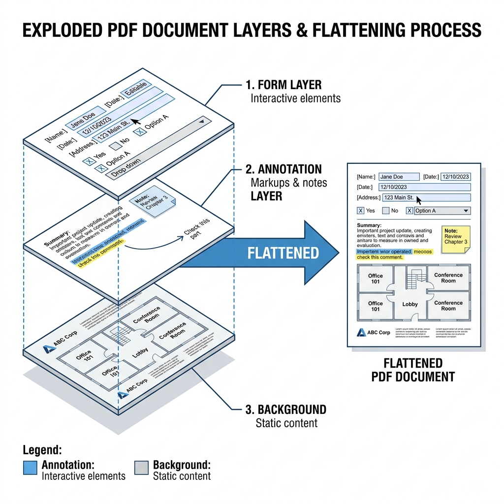 PDF Layers vs Static Diagram 2026