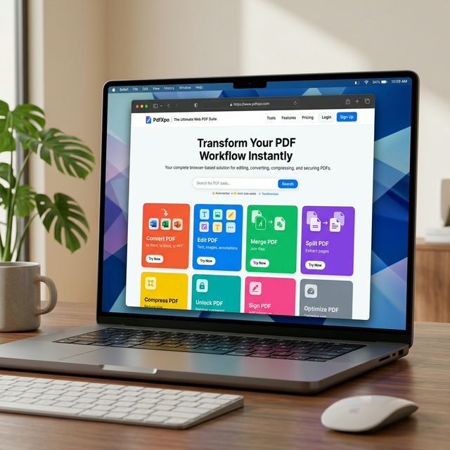PdfXpo running in Safari on macOS
