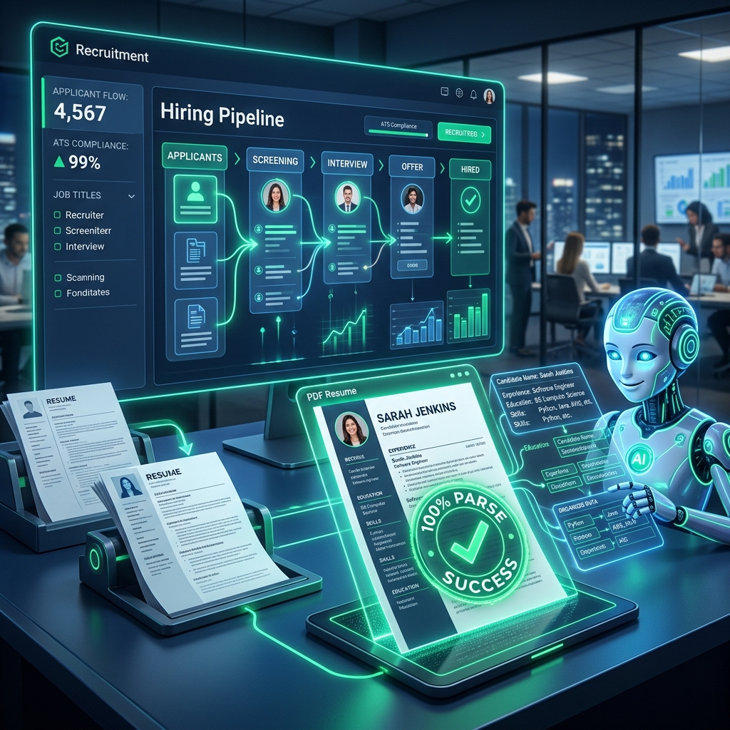 Un currículum profesional siendo transformado de un PDF estático a un documento de Microsoft Word totalmente editable y listo para postular a empleos.