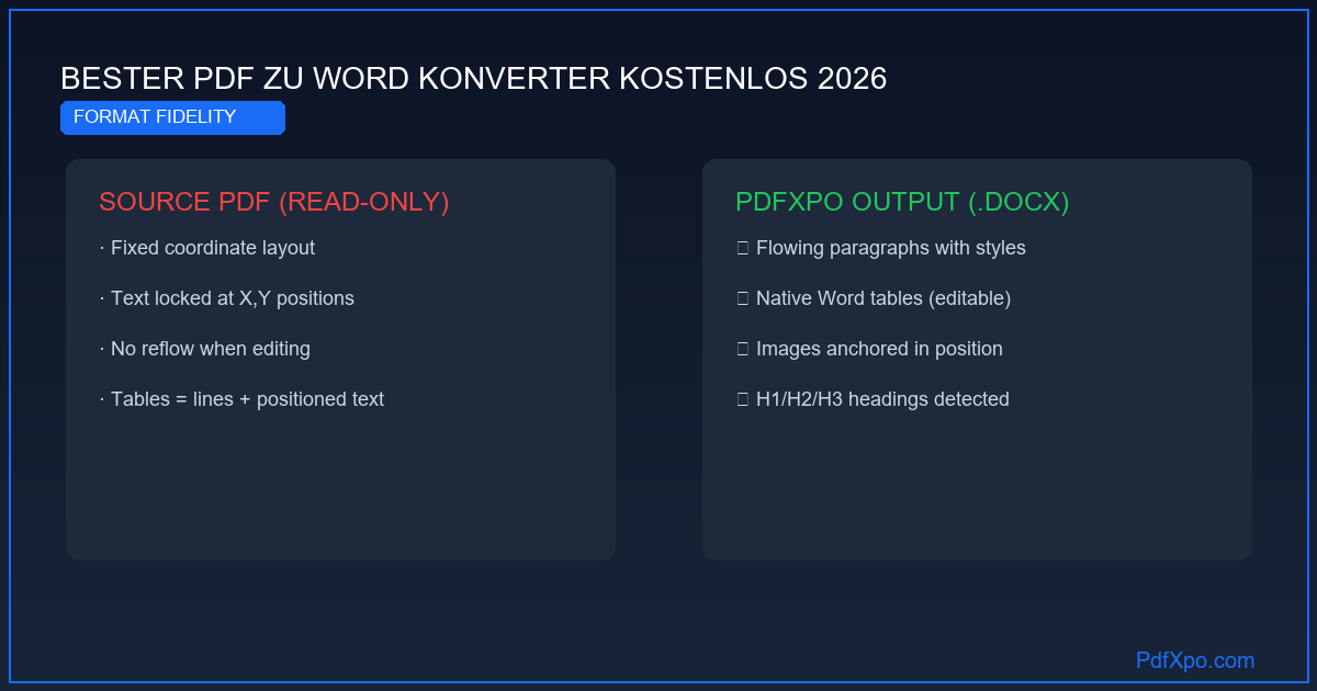 Bester PDF-zu-Word-Konverter kostenlos 2026 – Testbericht