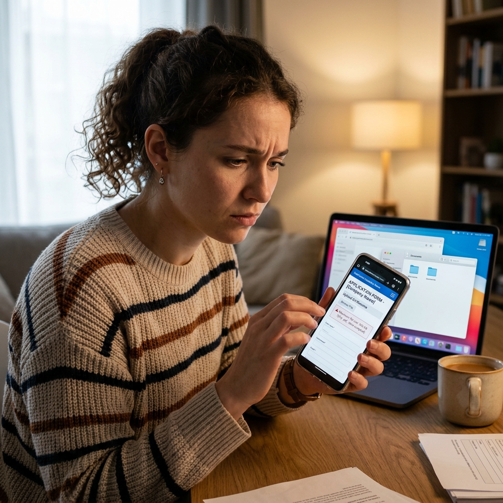 Concerned applicant looking at a strict 500KB file size limit on their smartphone