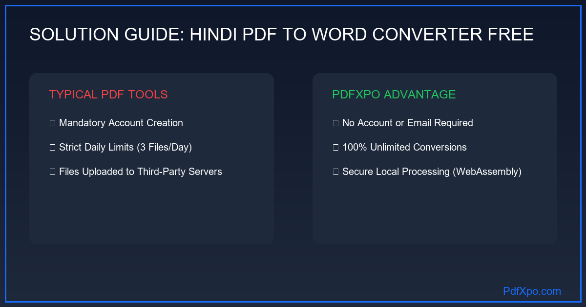 힌디어 PDF Word 변환 데바나가리 문자