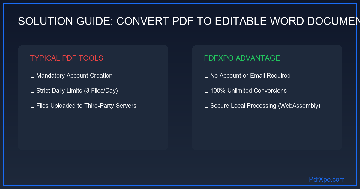 편집 가능한 Word로 PDF 변환 무료