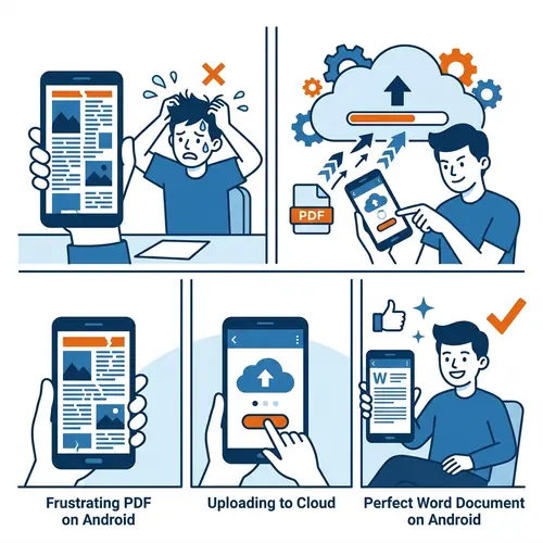 पीडीएफएक्सपो स्कैनिंग और परफेक्ट फॉर्मेटिंग दिखाने वाली प्रक्रिया