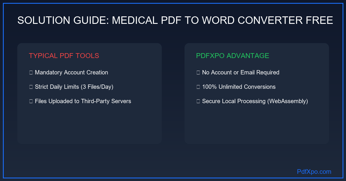 의료 PDF Word 변환 기밀 안전 로컬 처리