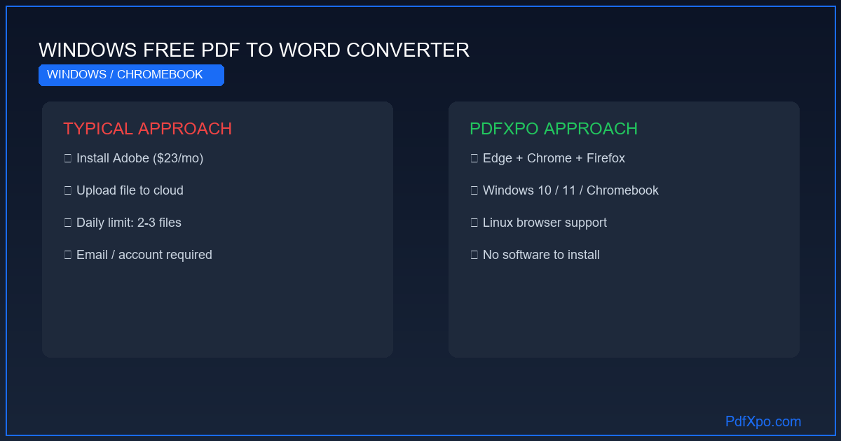 Windows 10/11 এ PDF কে Word এ রূপান্তর করুন – বিনামূল্যে
