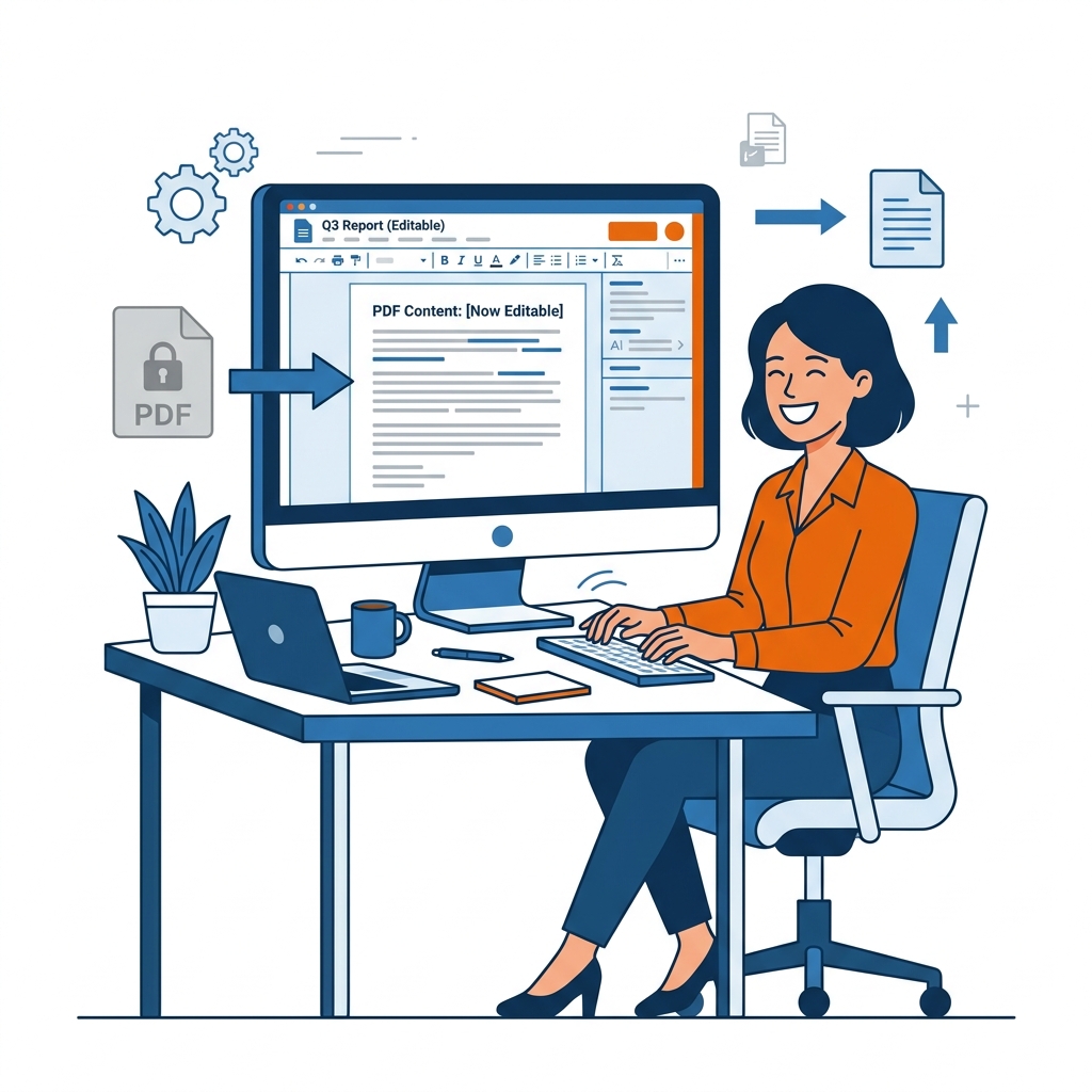 完了した大量のWordドキュメントの束 (Japanese)